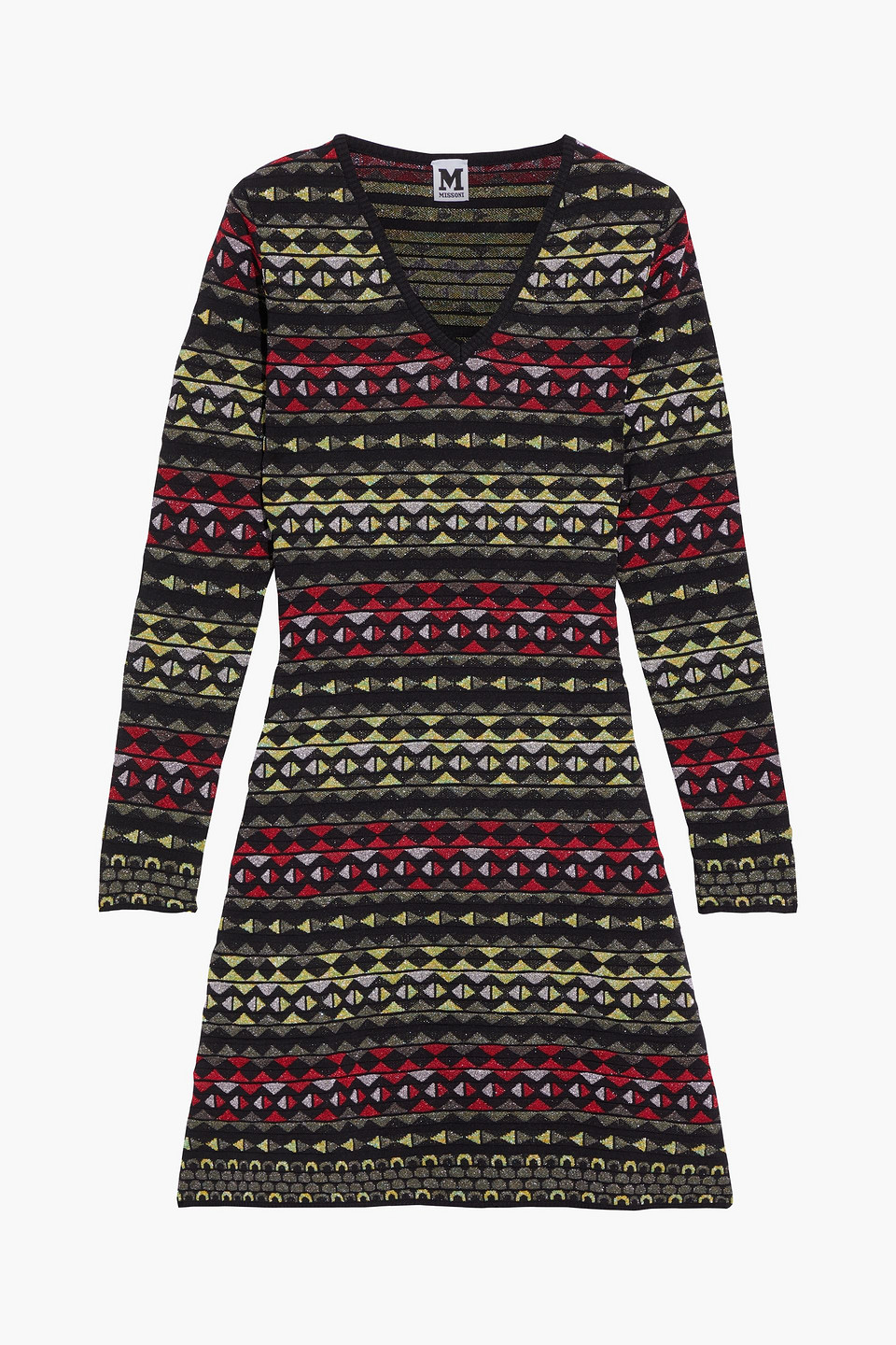 M Missoni Metallic crochet-knit mini dress