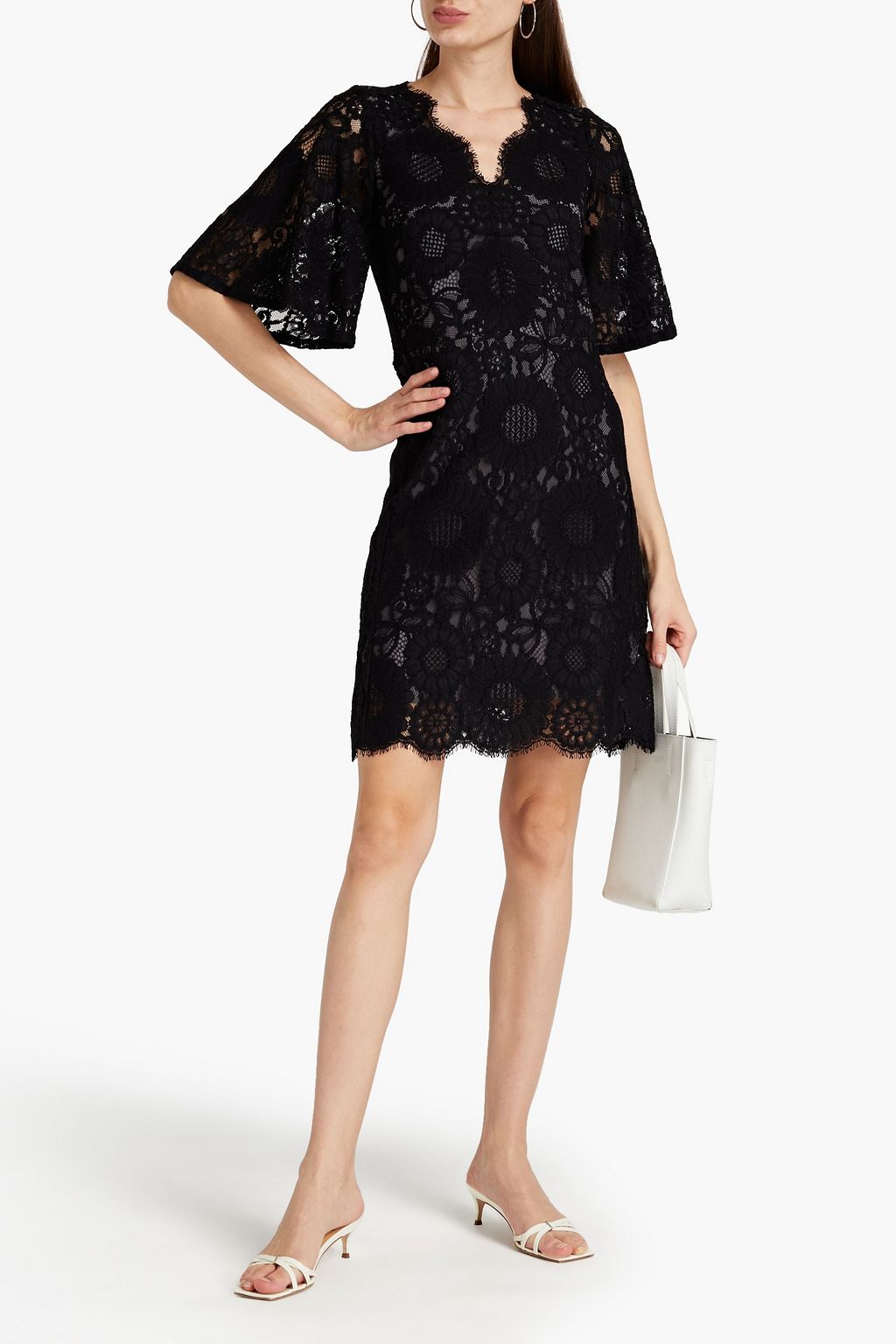SEE BY CHLOÉ Cotton-blend corded lace mini dress