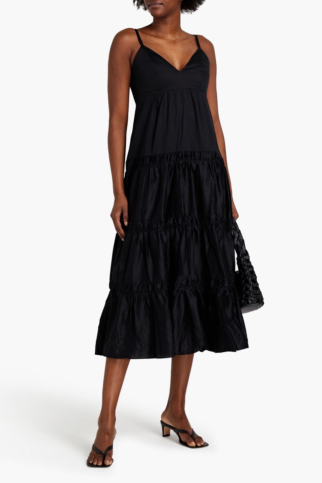 JETS AUSTRALIA BY JESSIKA ALLEN Tiered cotton-sateen midi dress