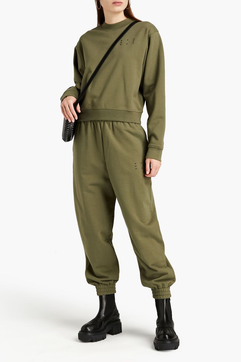 MCQ ALEXANDER MCQUEEN Logo-appliquéd French cotton-terry sweatshirt