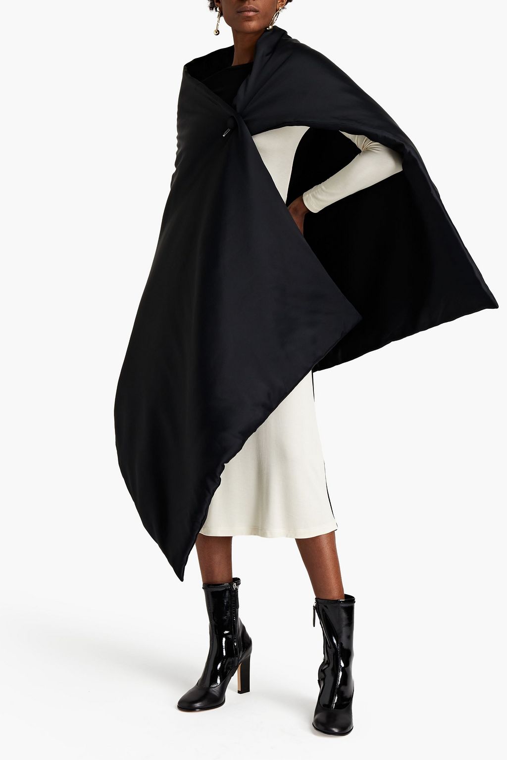 PROENZA SCHOULER Asymmetric satin cape