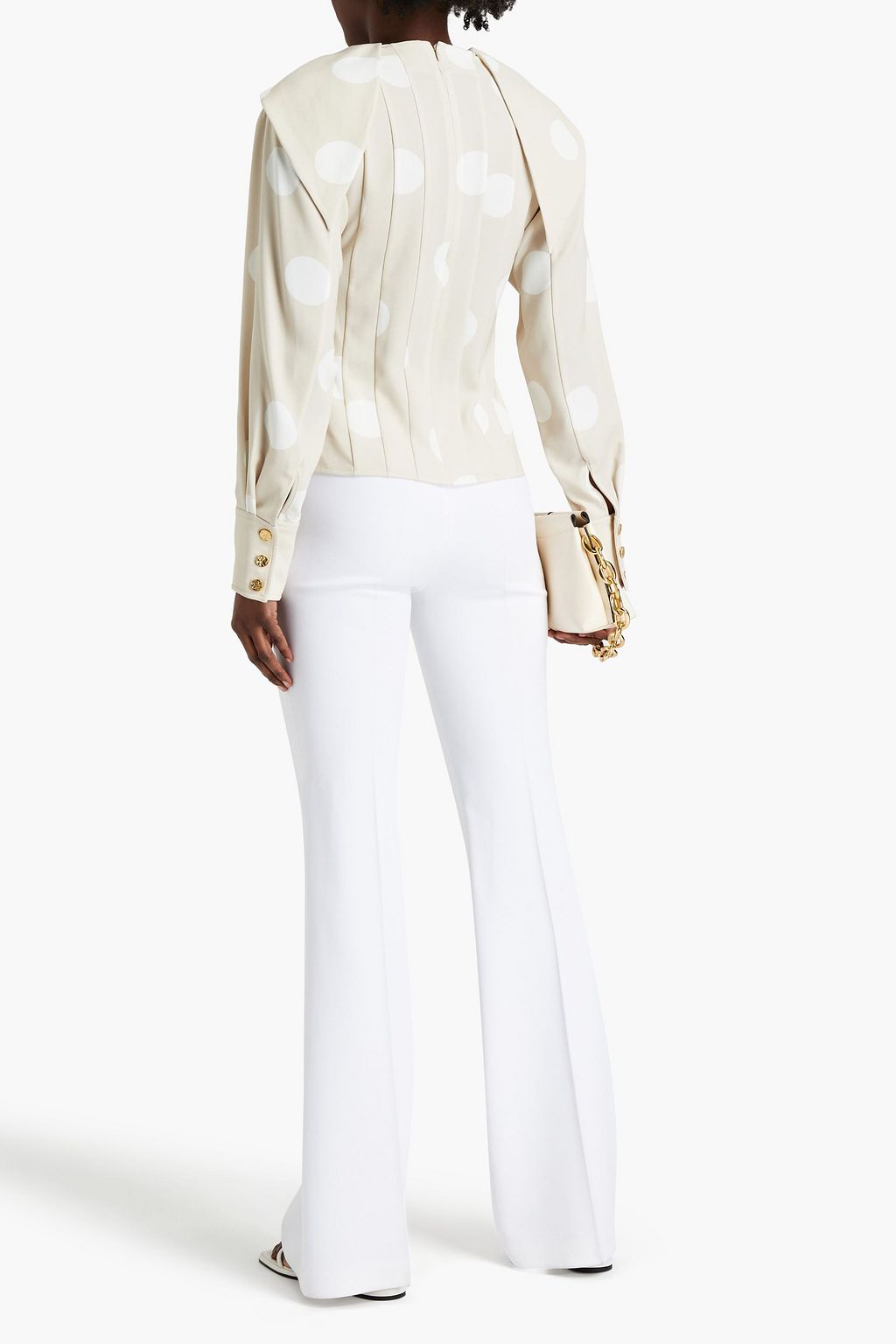 PROENZA SCHOULER Polka-dot crepe blouse