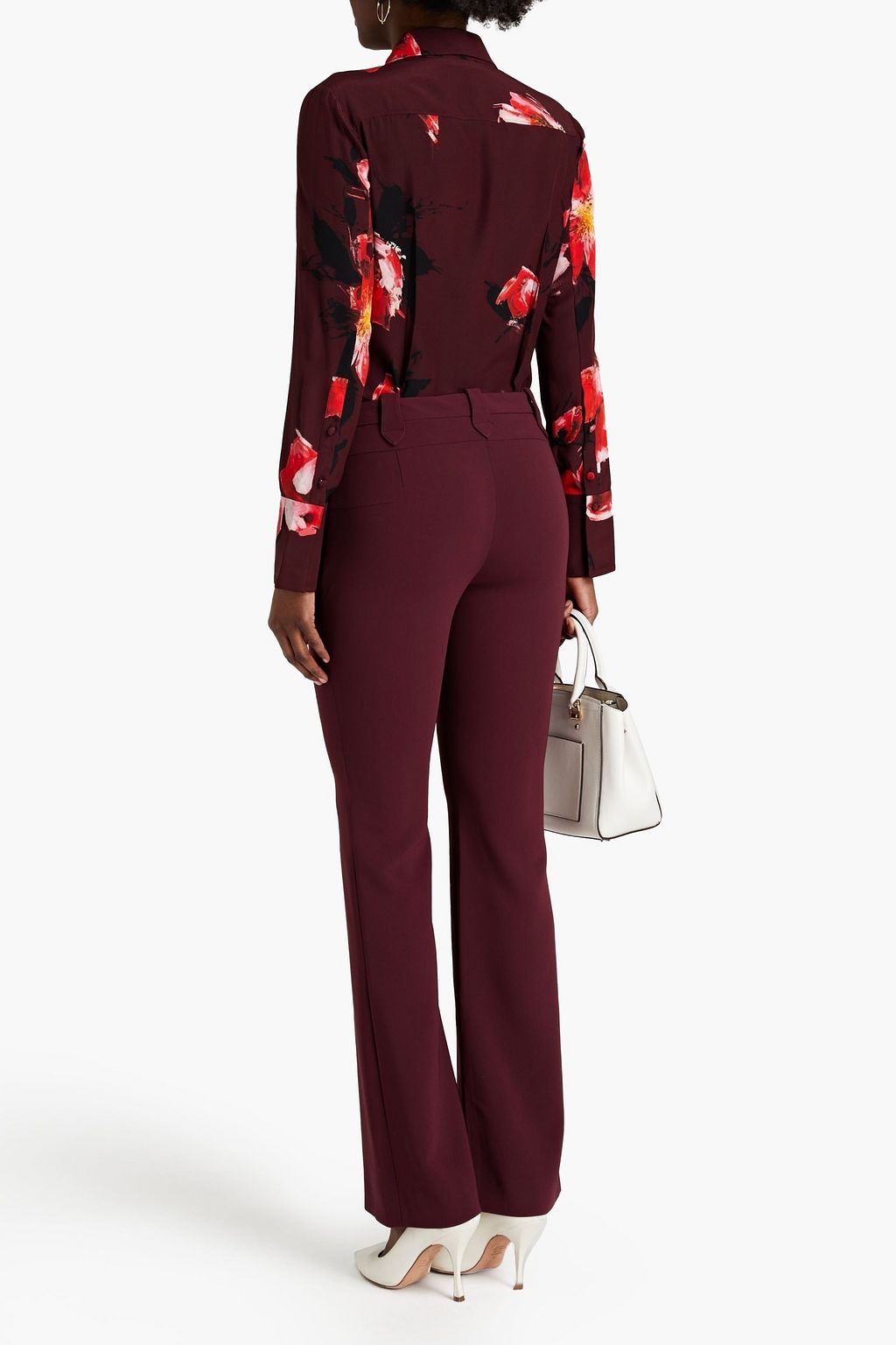 ALTUZARRA Floral-print silk crepe de chine shirt