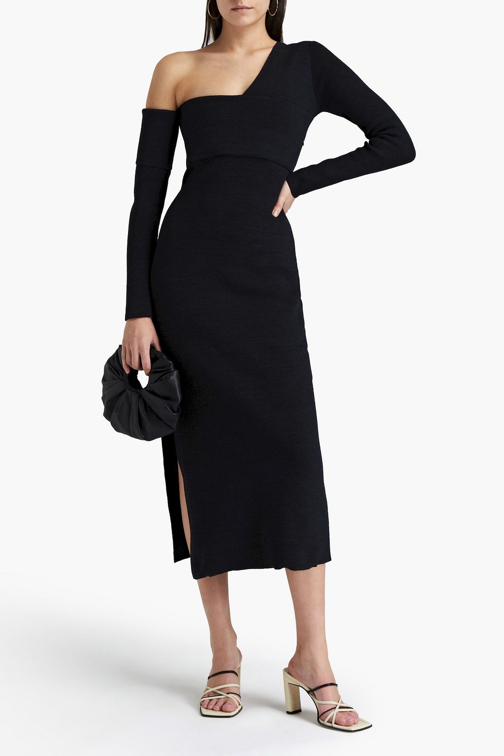 PROENZA SCHOULER One-shoulder stretch-knit midi dress
