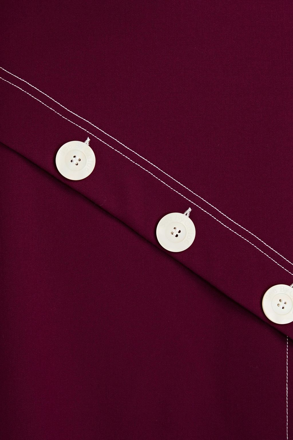 SEE BY CHLOÉ Button-embellished twill skirt
