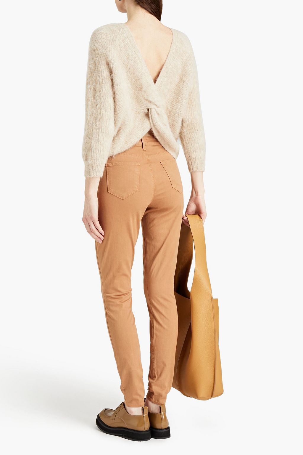 BA&SH Fill twist-back alpaca-blend sweater