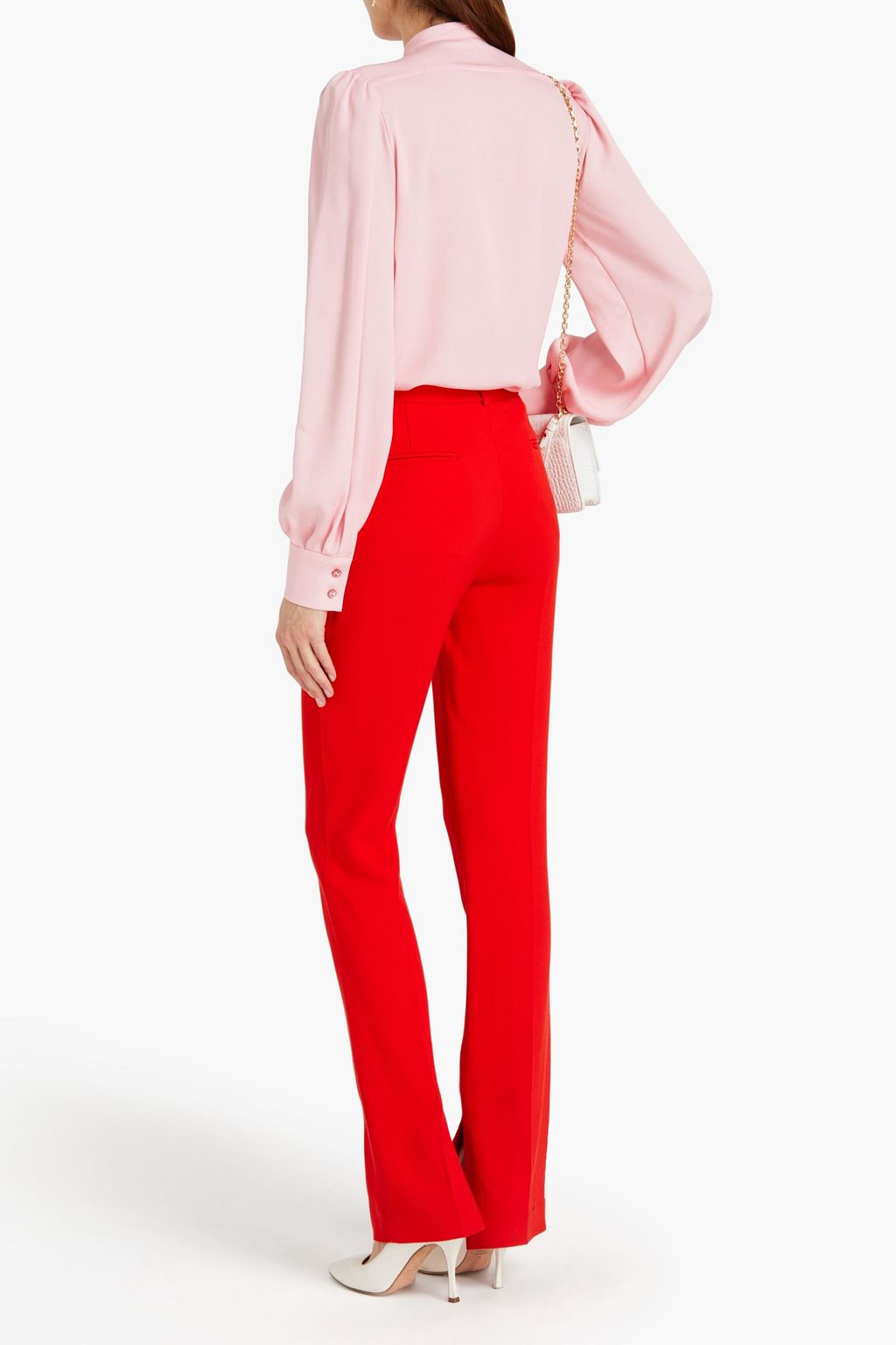 DOLCE&GABBANA Silk-blend crepe de chine shirt