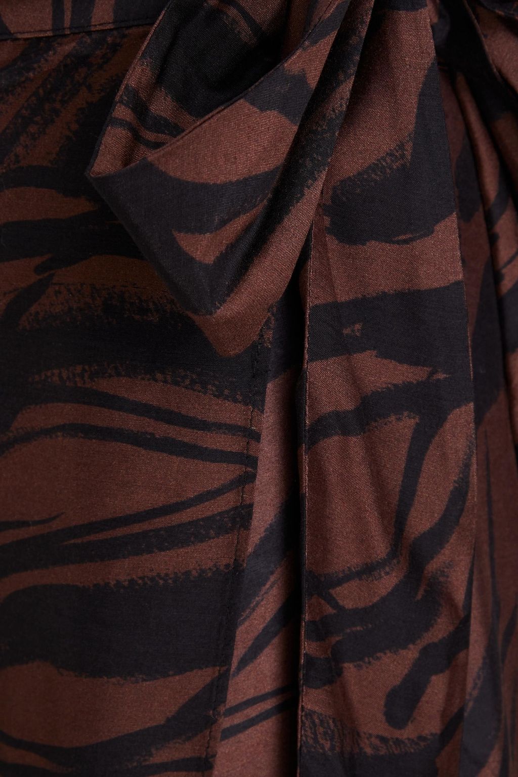 JETS AUSTRALIA BY JESSIKA ALLEN Tiger-print sateen midi wrap skirt