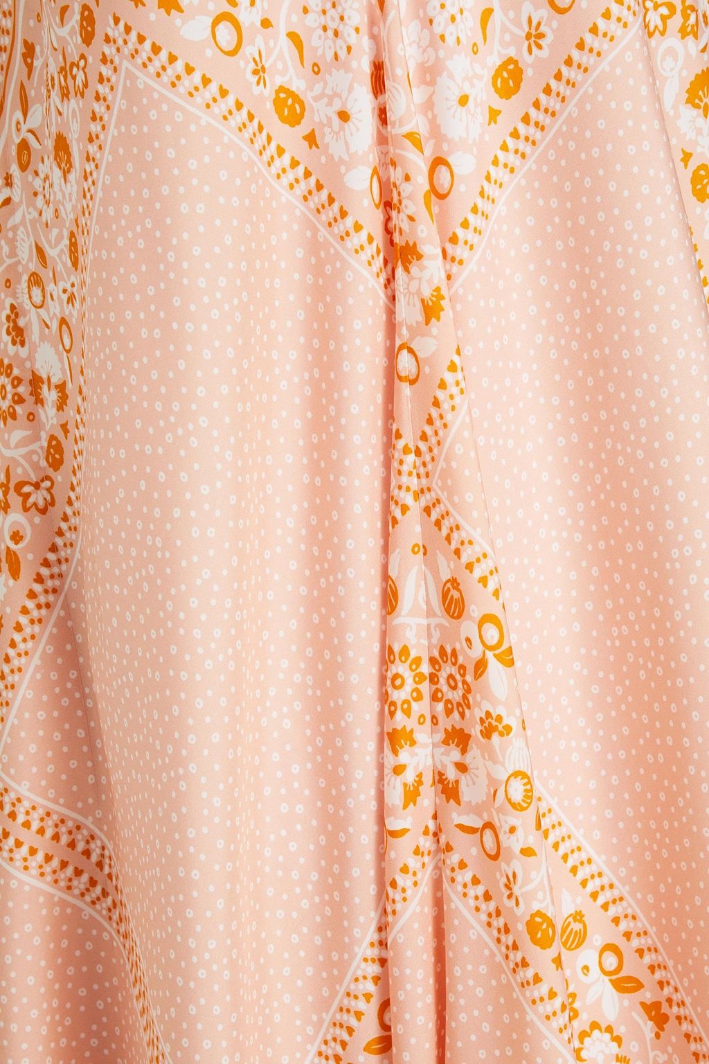 SEE BY CHLOÉ Asymmetric printed silk midi dress