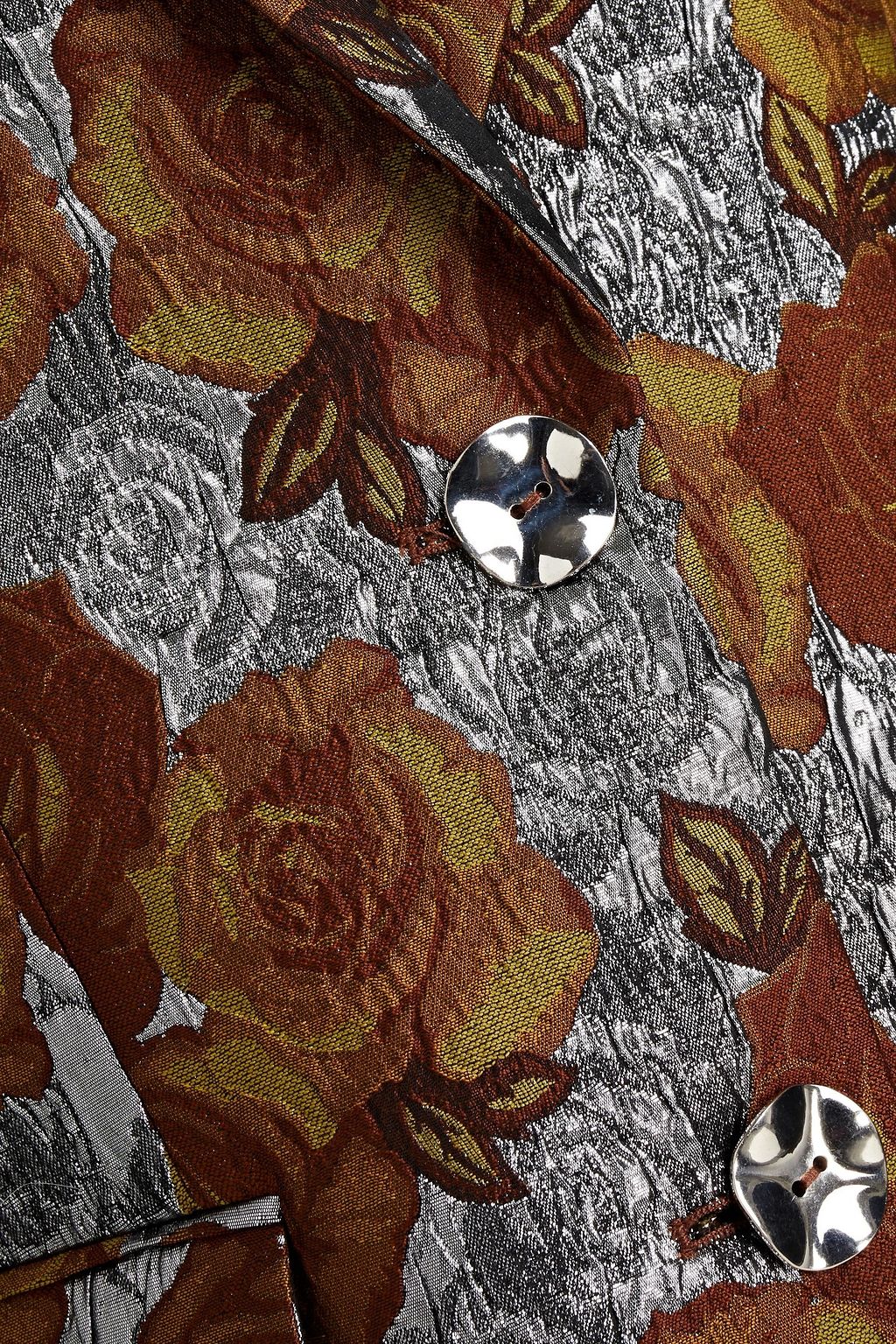 RODEBJER Metallic floral-jacquard blazer