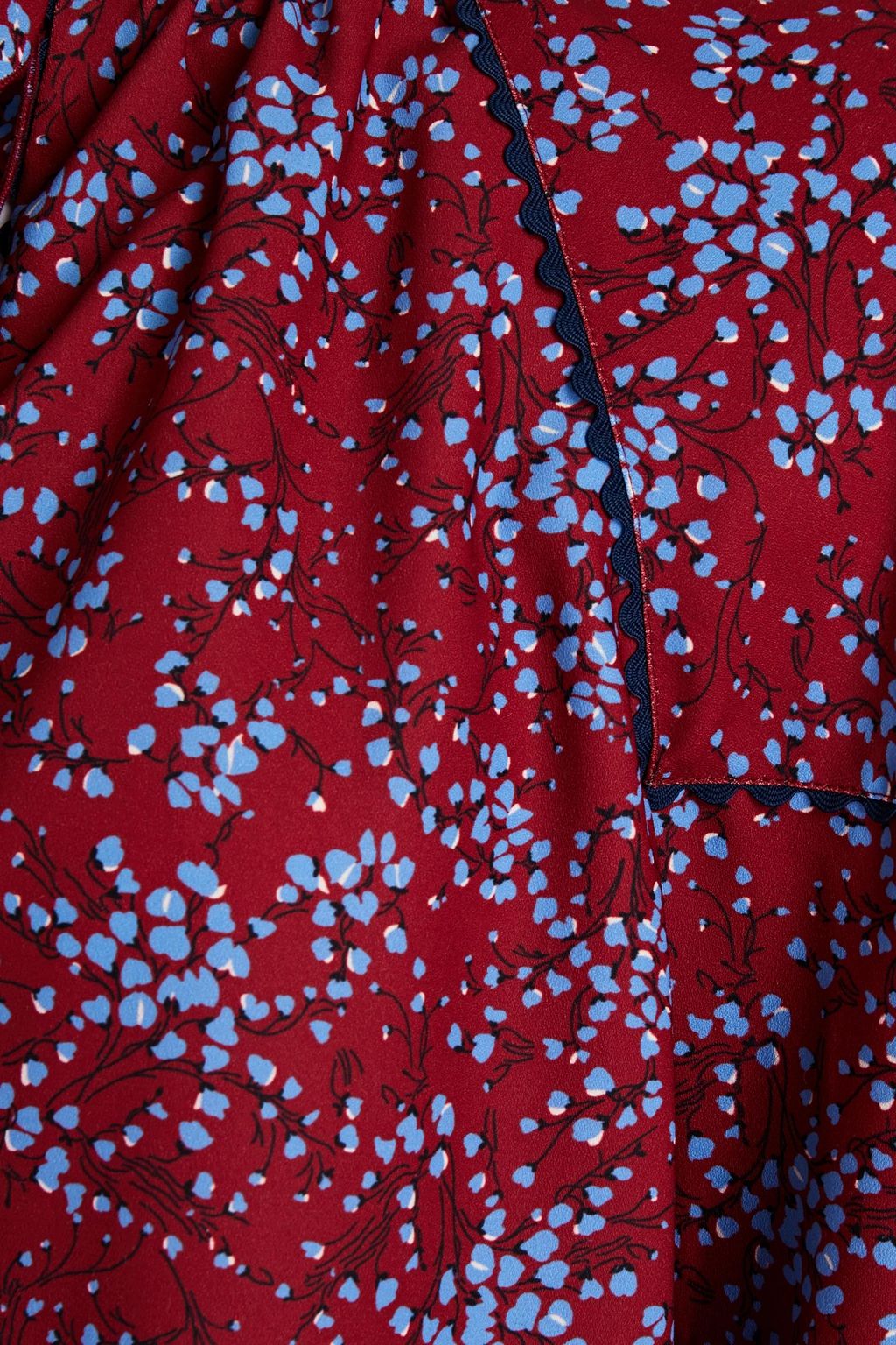 SEE BY CHLOÉ Gathered printed crepe blouse