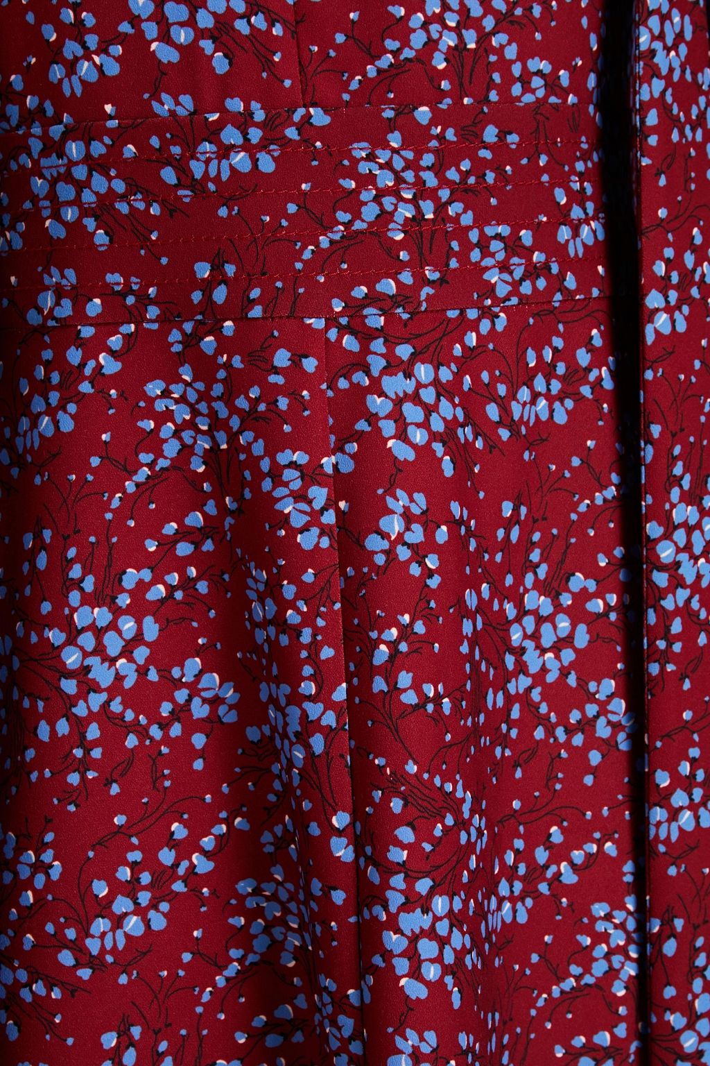 SEE BY CHLOÉ Pussy-bow floral-print crepe midi dress