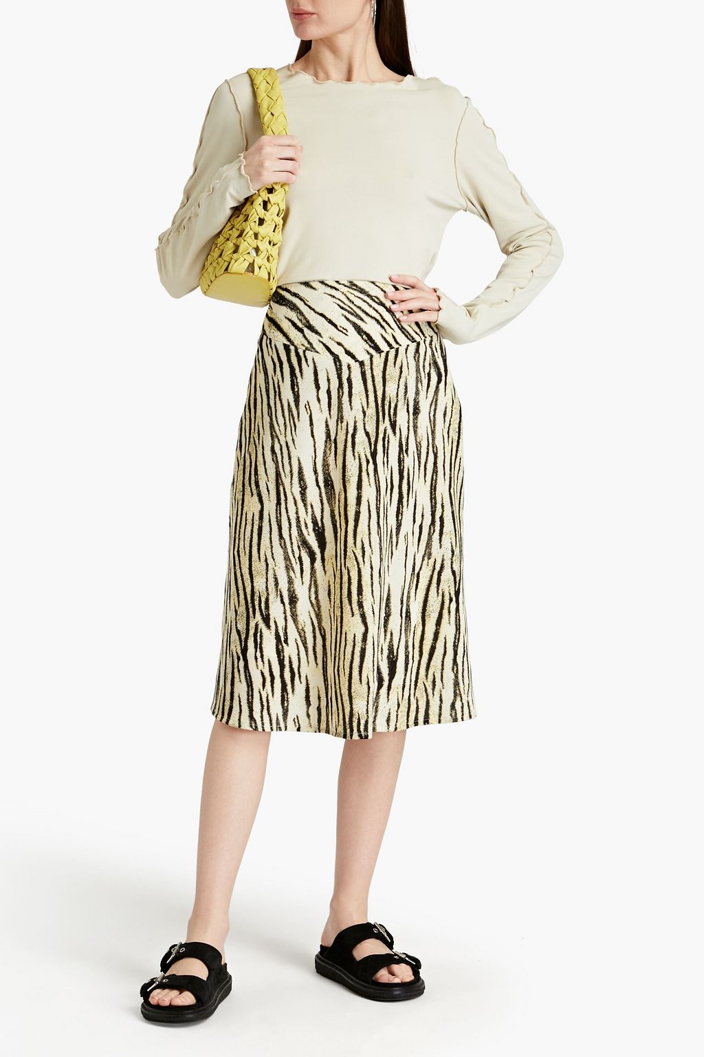 RODEBJER Ziggy ruffled jersey top