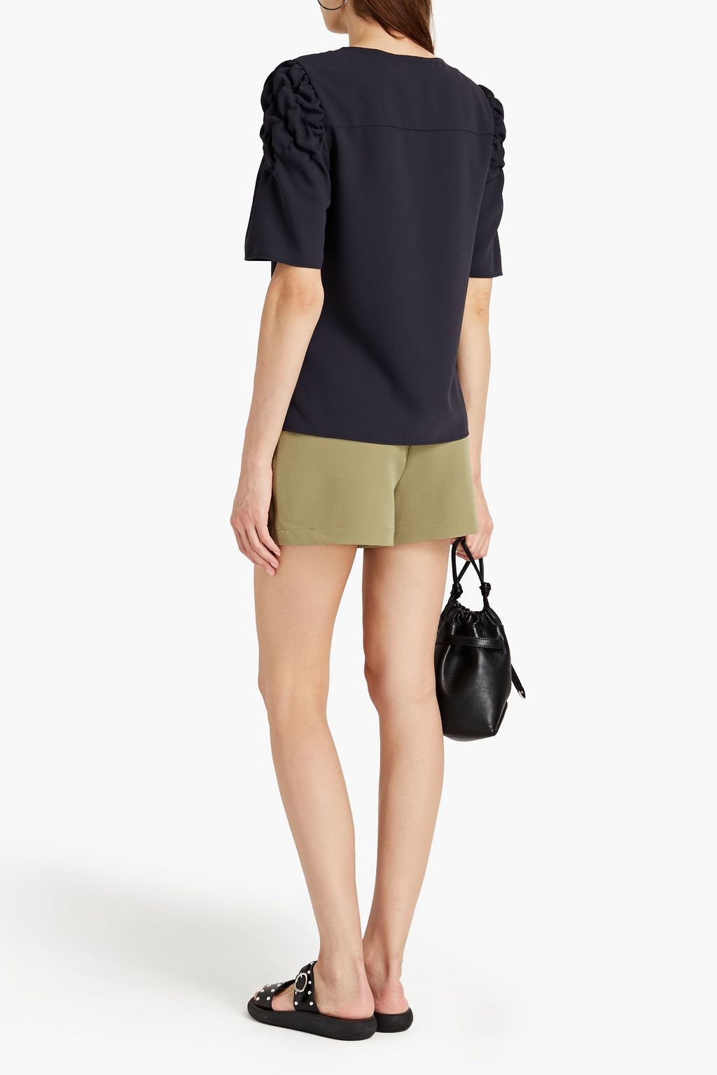 SEE BY CHLOÉ Gathered crepe top