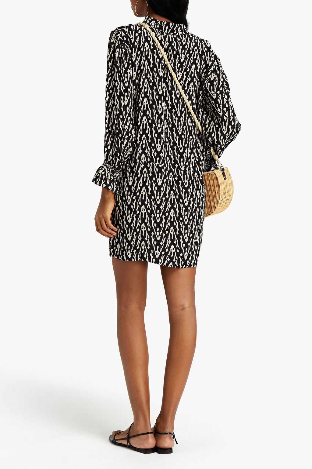 BA&SH Isadora printed crepe mini dress