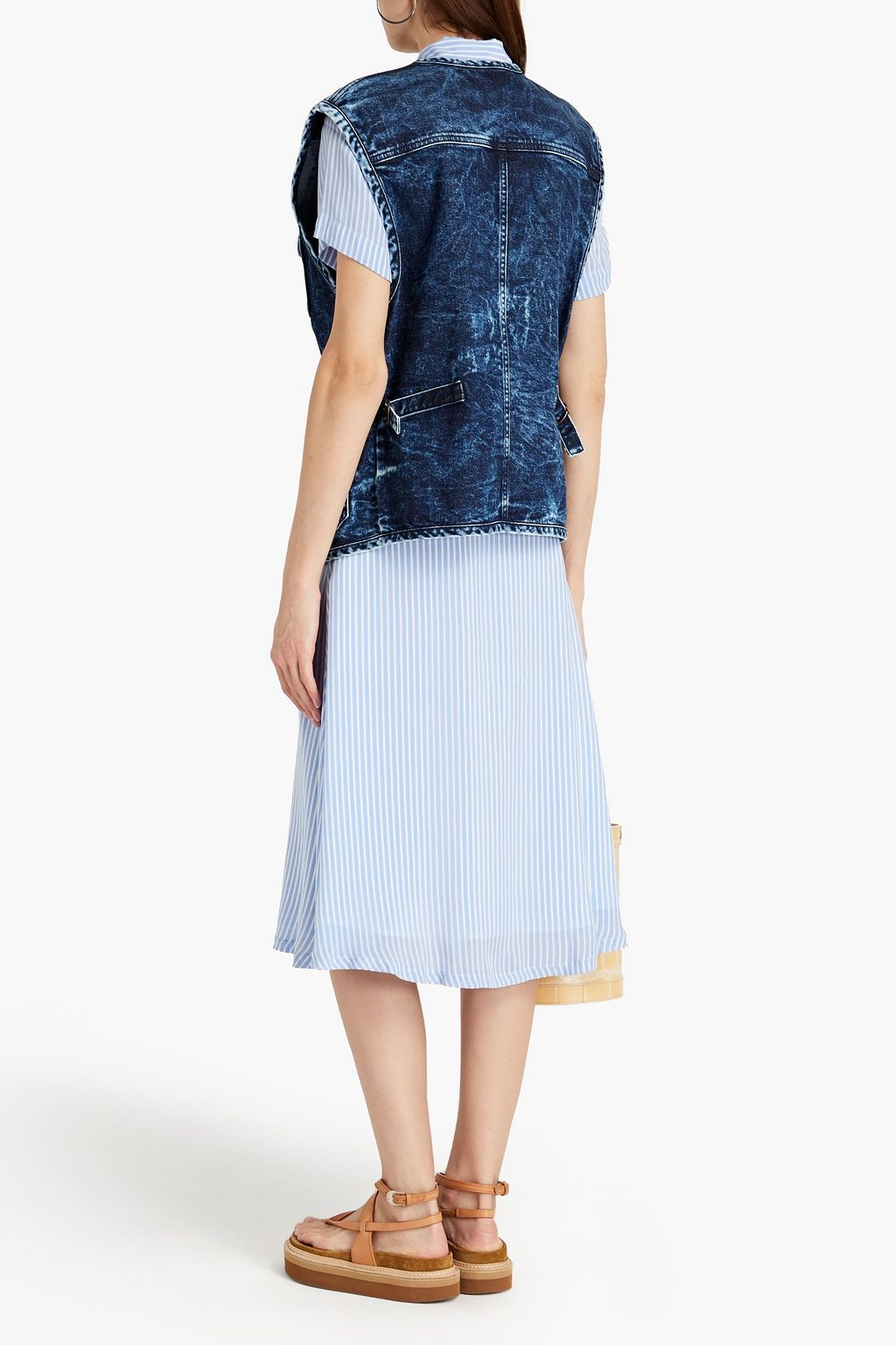 SEE BY CHLOÉ Zip-detailed denim vest