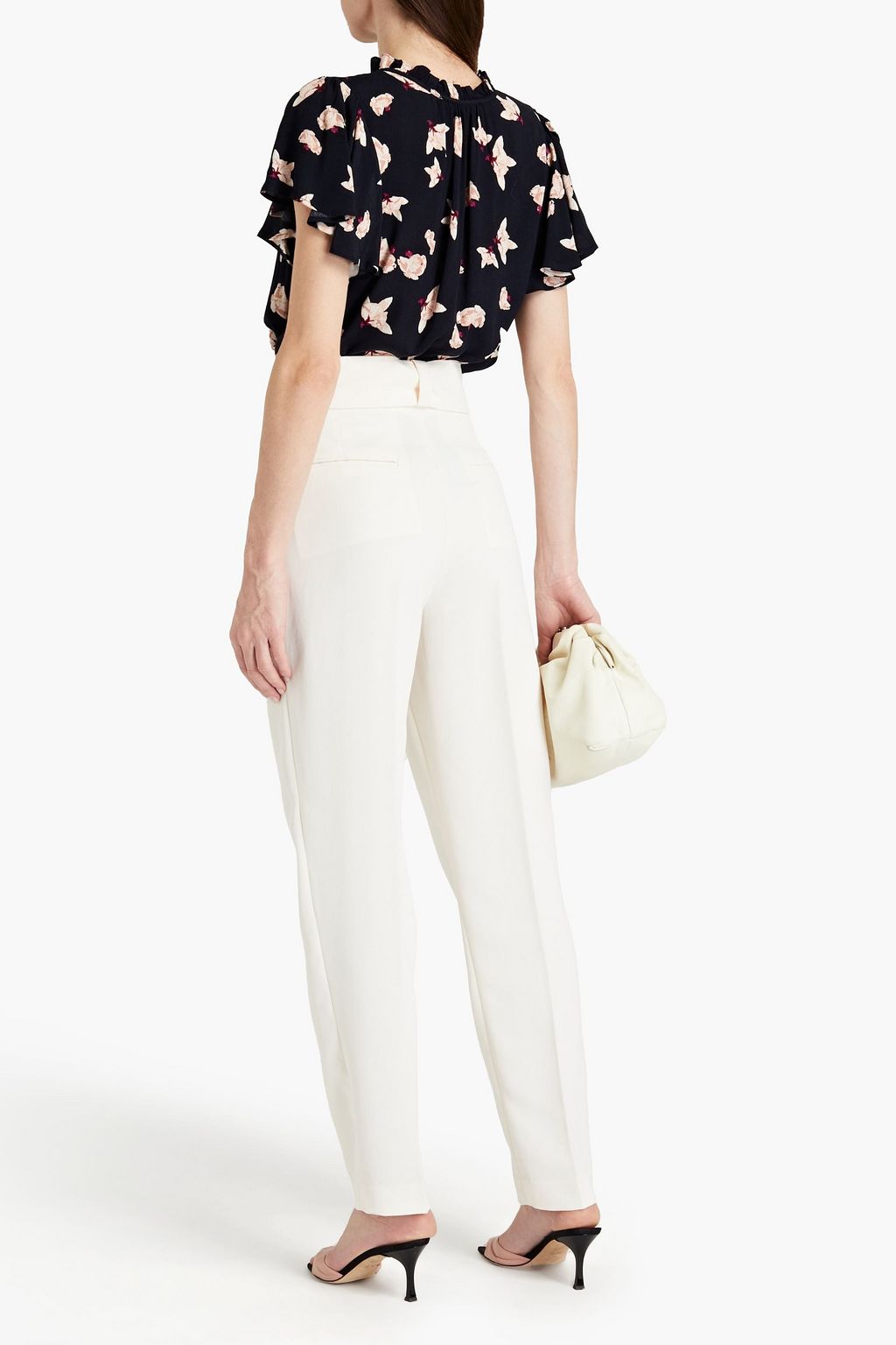 BA&SH Tiago pleated woven tapered pants
