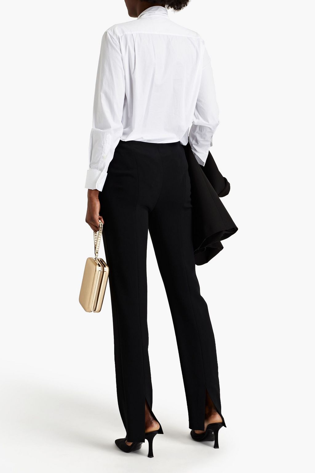 DOLCE&GABBANA Hemd aus Baumwollpopeline mit Schluppe
