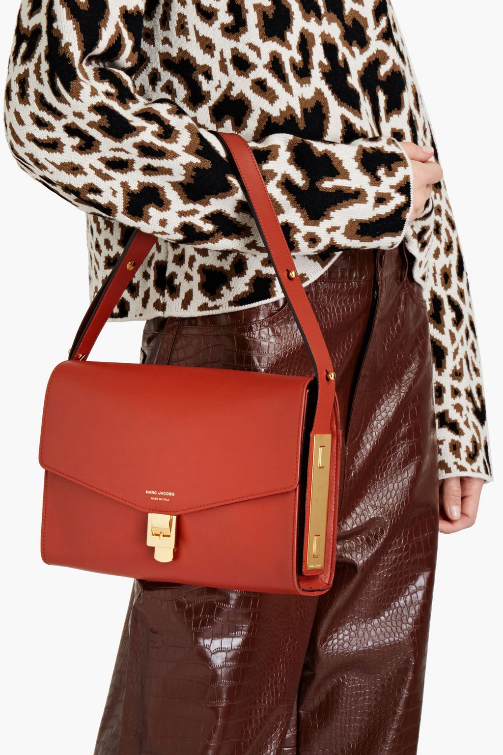 MARC JACOBS Schultertasche aus Leder