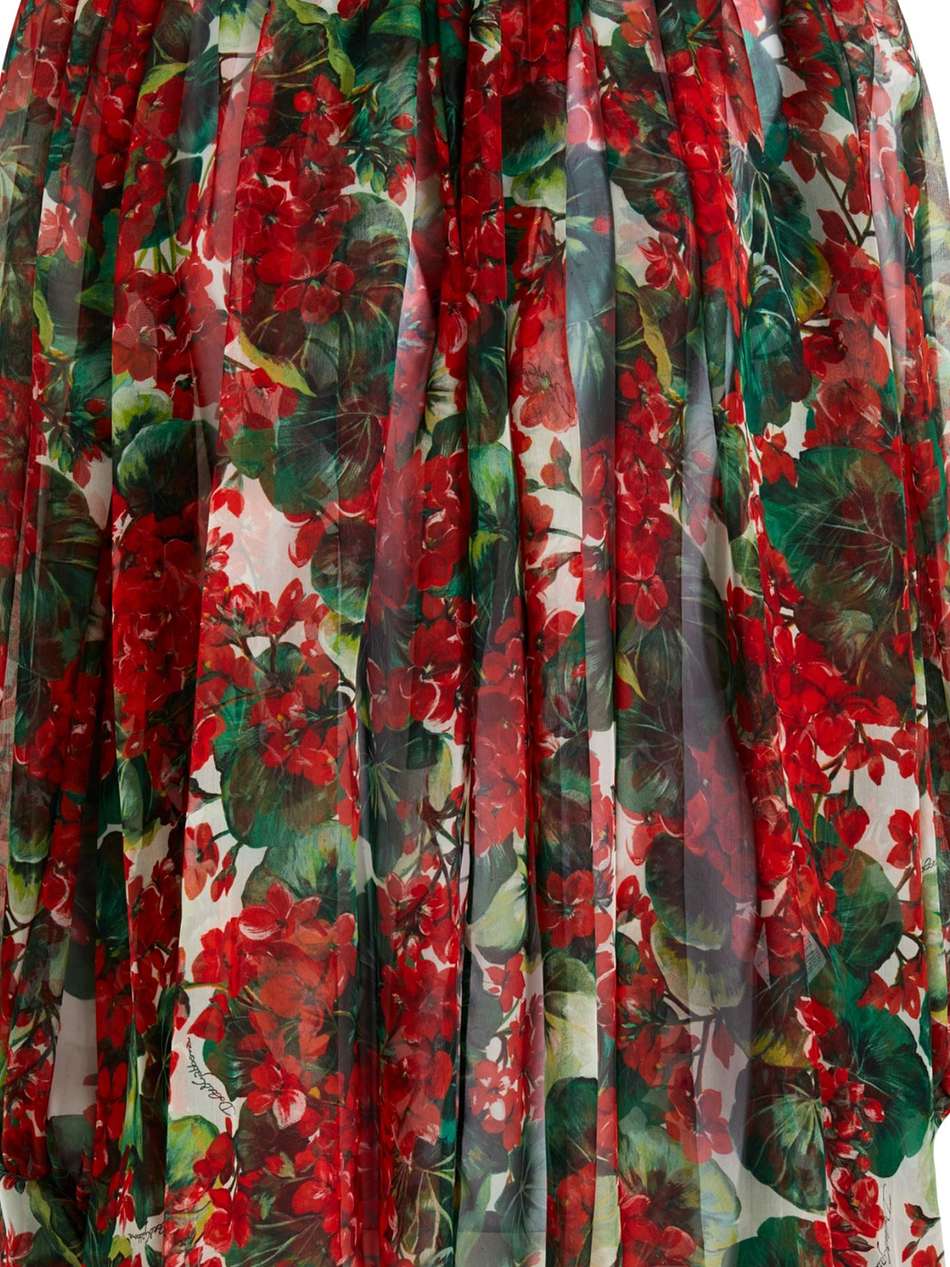 gathered floral-print silk-chiffon blouse