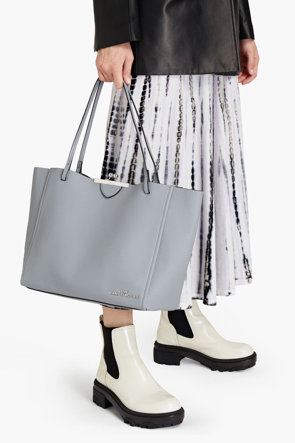 MARC JACOBS Pebbled-leather tote