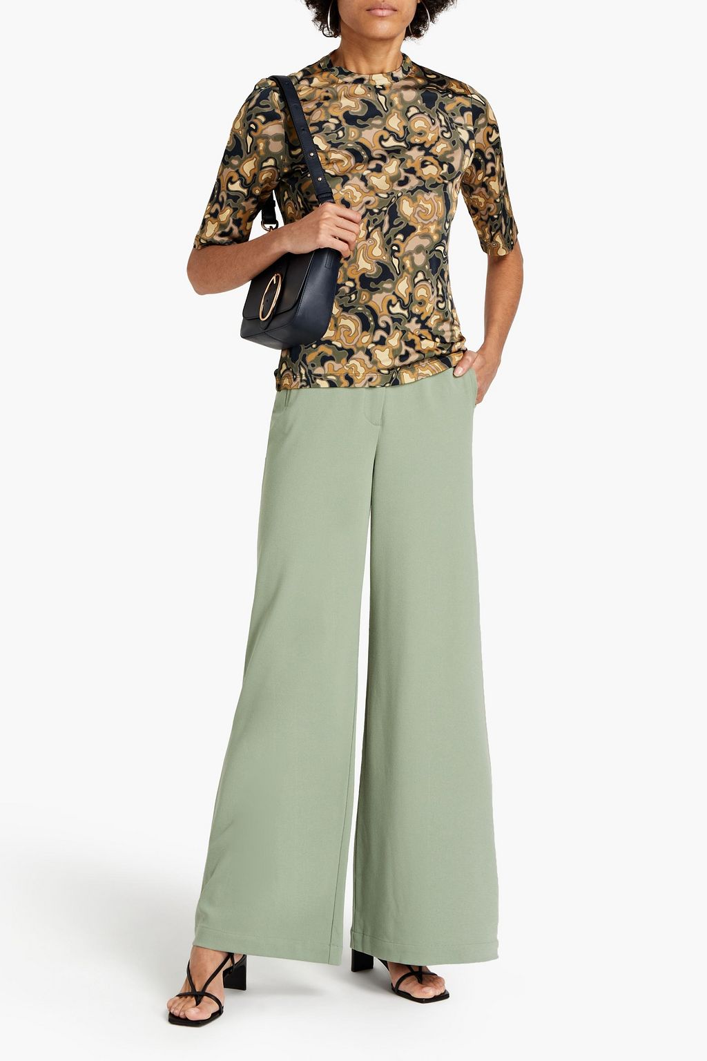 RODEBJER Crepe wide-leg pants