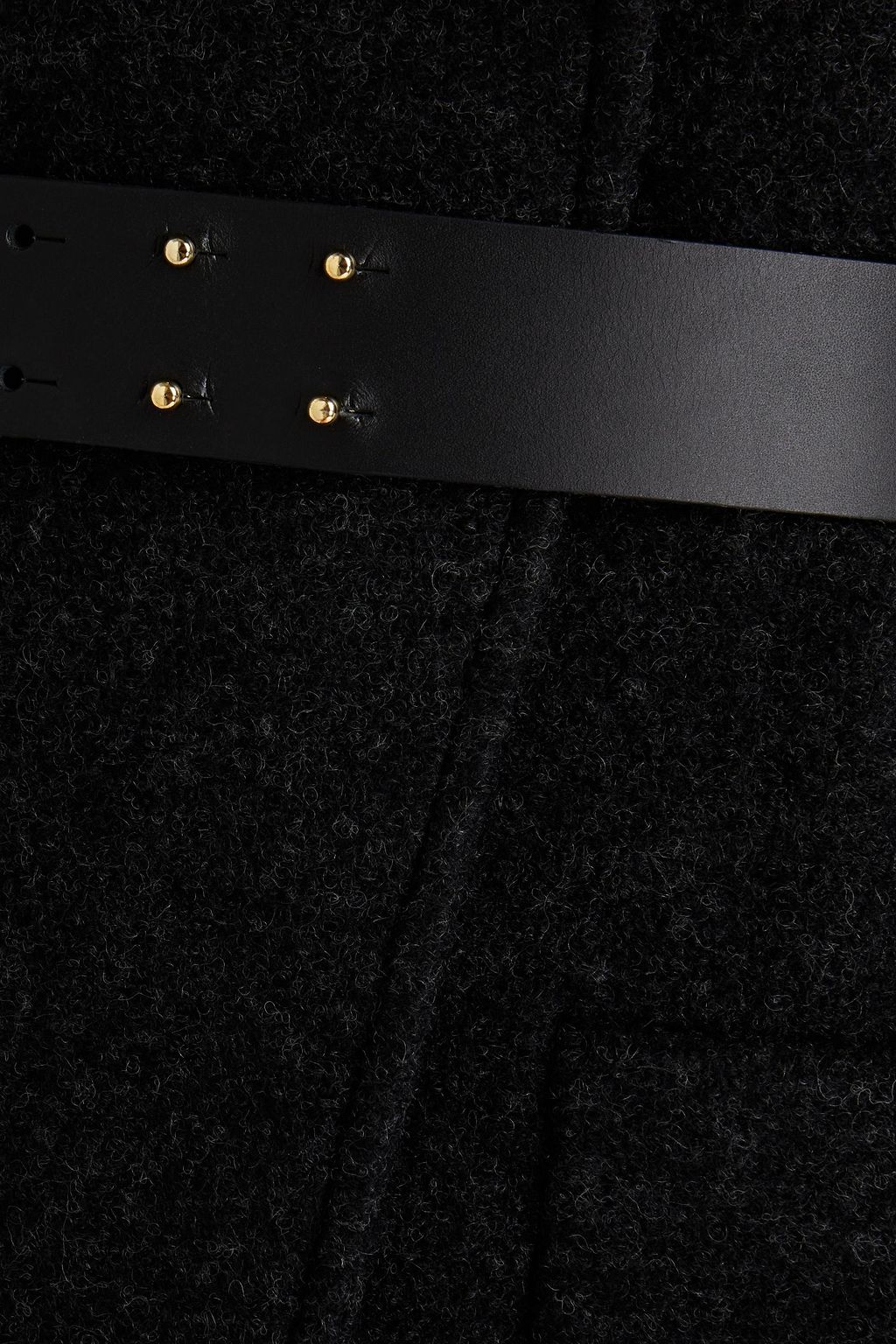 BA&SH Calvi belted bouclé-wool coat