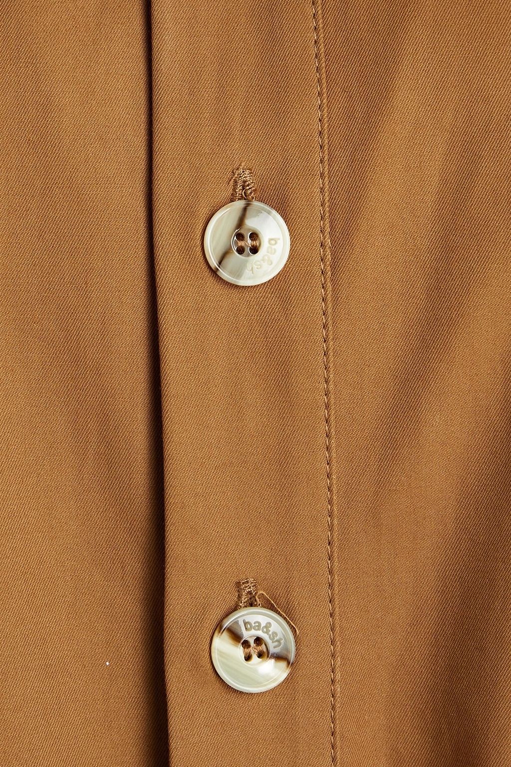 BA&SH Chris belted cotton-twill jumpsuit