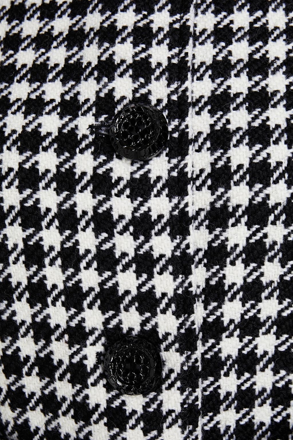 DOLCE&GABBANA Belted houndstooth wool-blend tweed coat