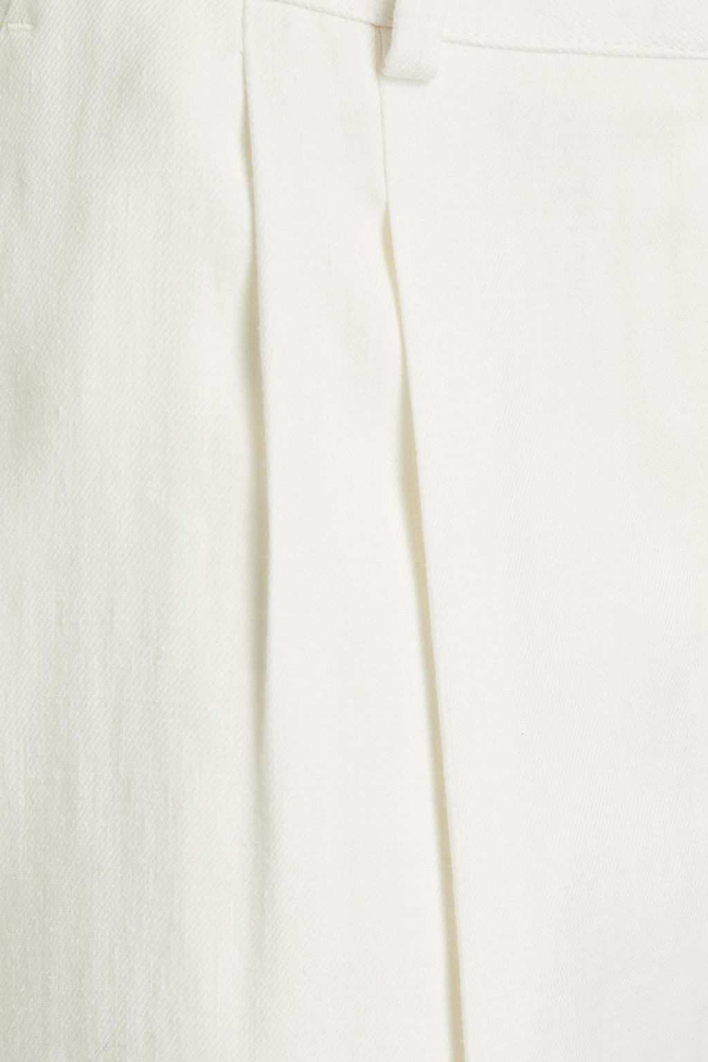 ALTUZARRA Pleated linen-blend twill tapered pants