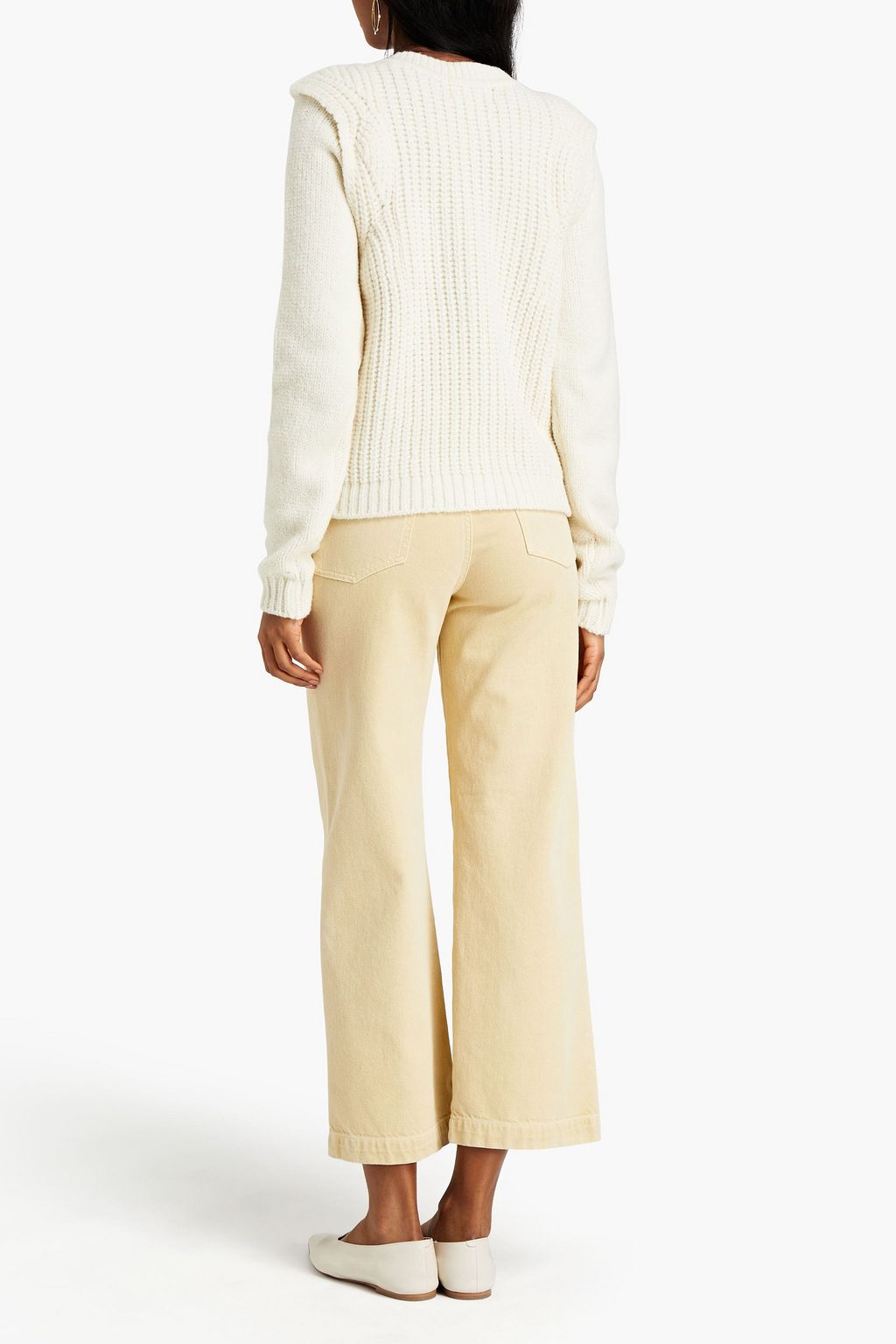 BA&SH Dennis ribbed wool-blend cardigan