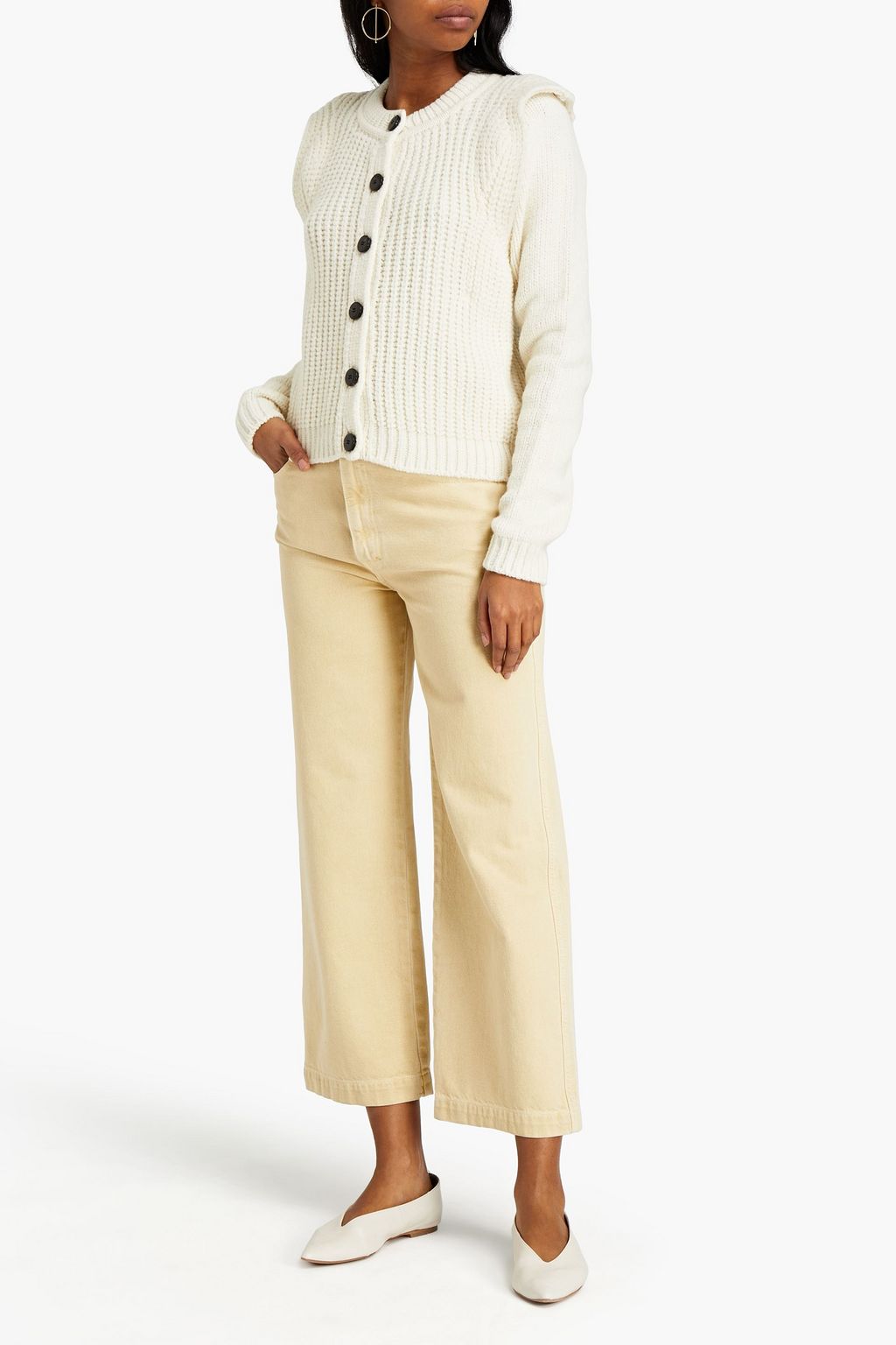 BA&SH Dennis ribbed wool-blend cardigan