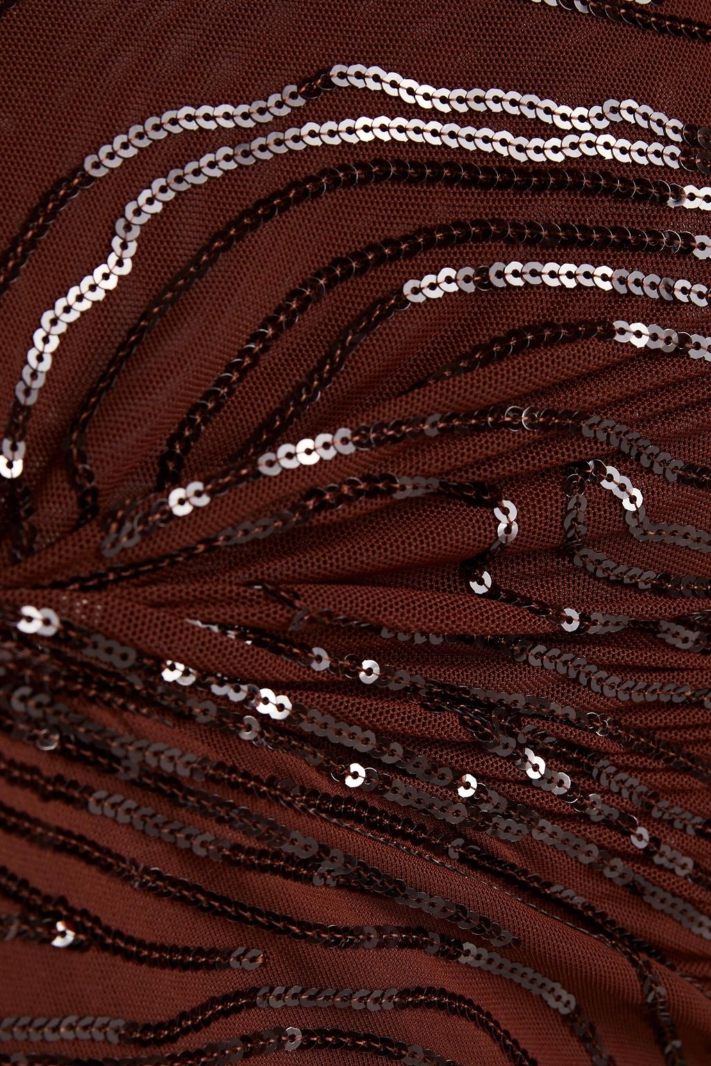 ROBERTO CAVALLI Sequin-embellished mesh top