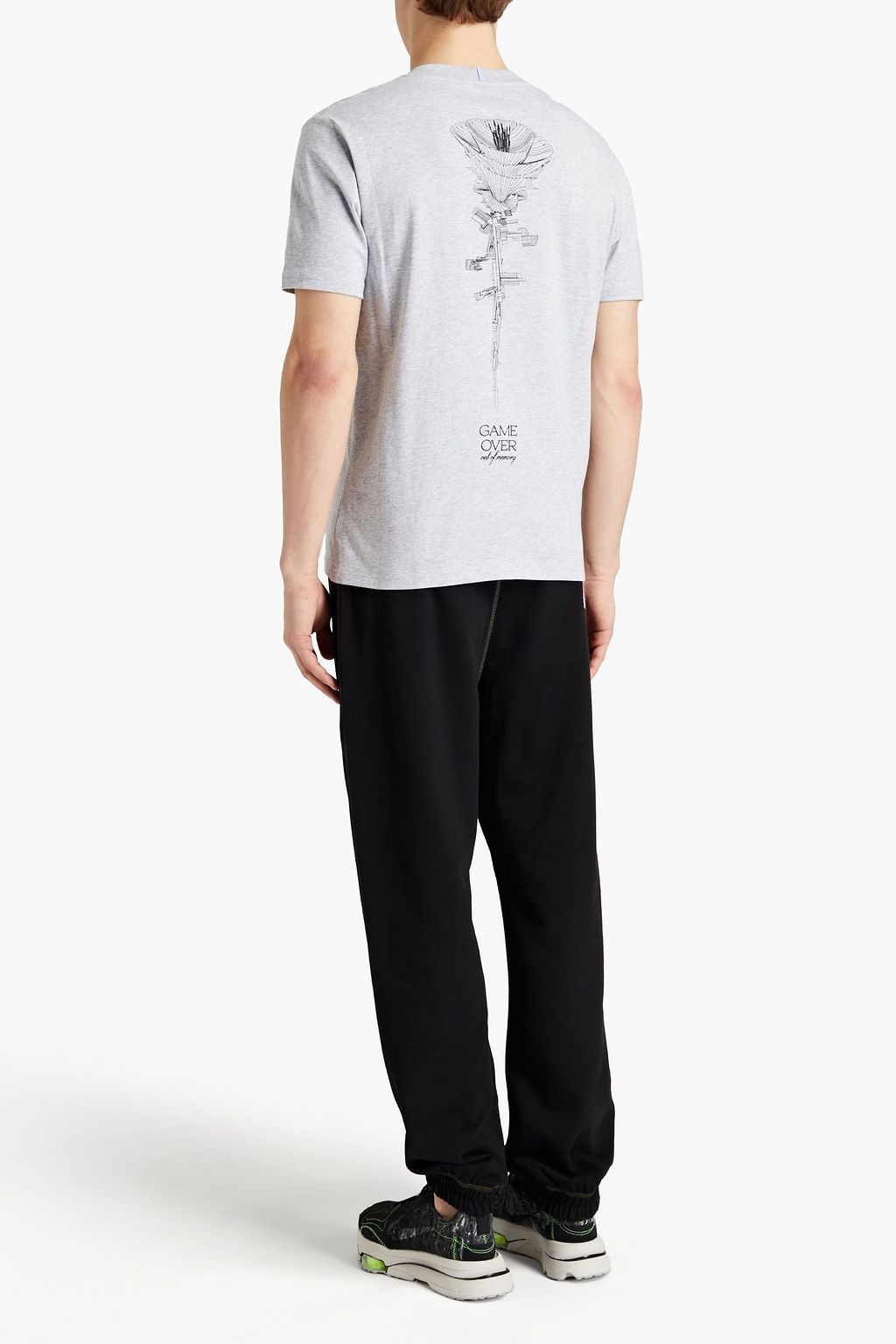 MCQ ALEXANDER MCQUEEN Appliquéd printed cotton-jersey T-shirt