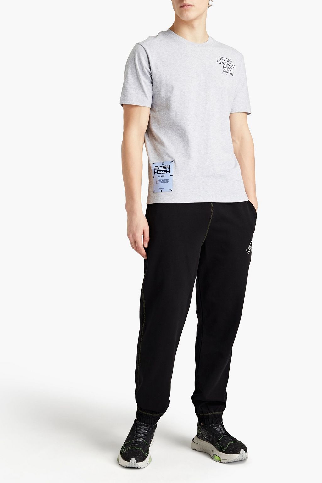 MCQ ALEXANDER MCQUEEN Appliquéd printed cotton-jersey T-shirt