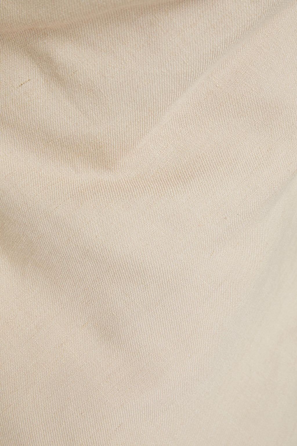 ALTUZARRA Draped linen-blend twill top