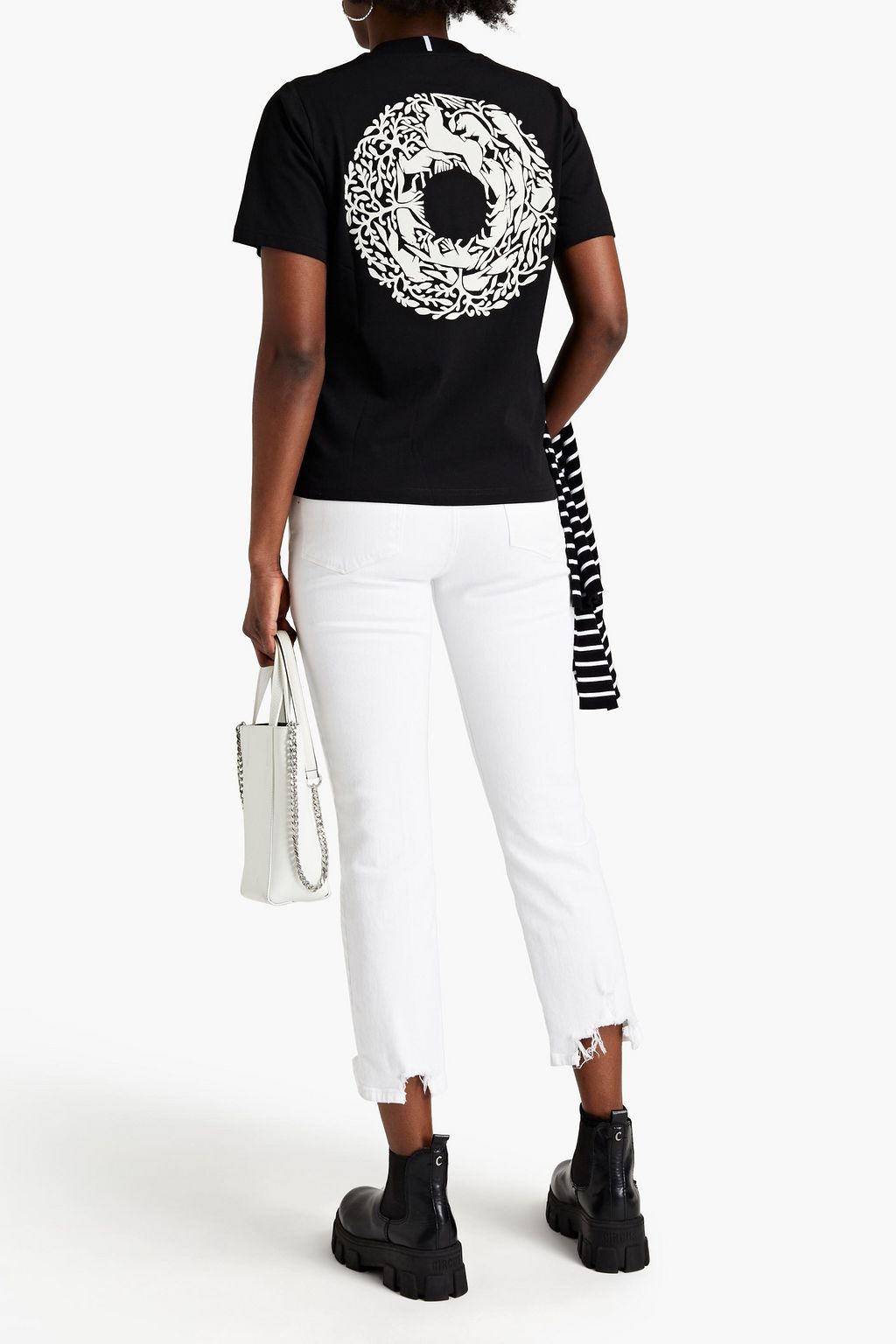 MCQ ALEXANDER MCQUEEN Appliquéd printed cotton-jersey T-shirt