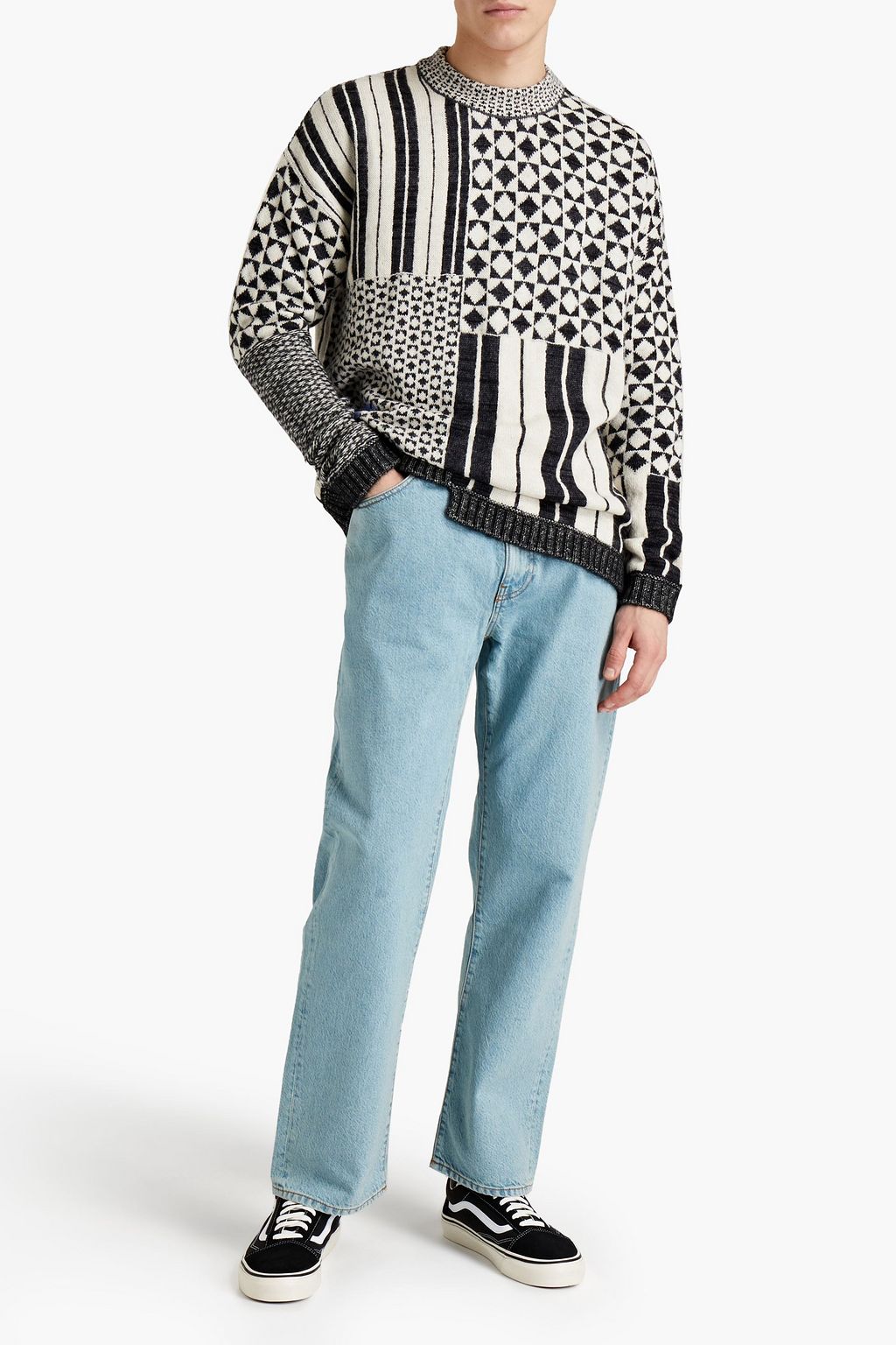 MCQ ALEXANDER MCQUEEN Logo-appliquéd faded denim jeans