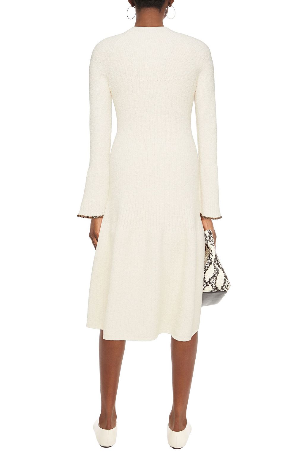 PROENZA SCHOULER Geripptes Midikleid aus Bouclé