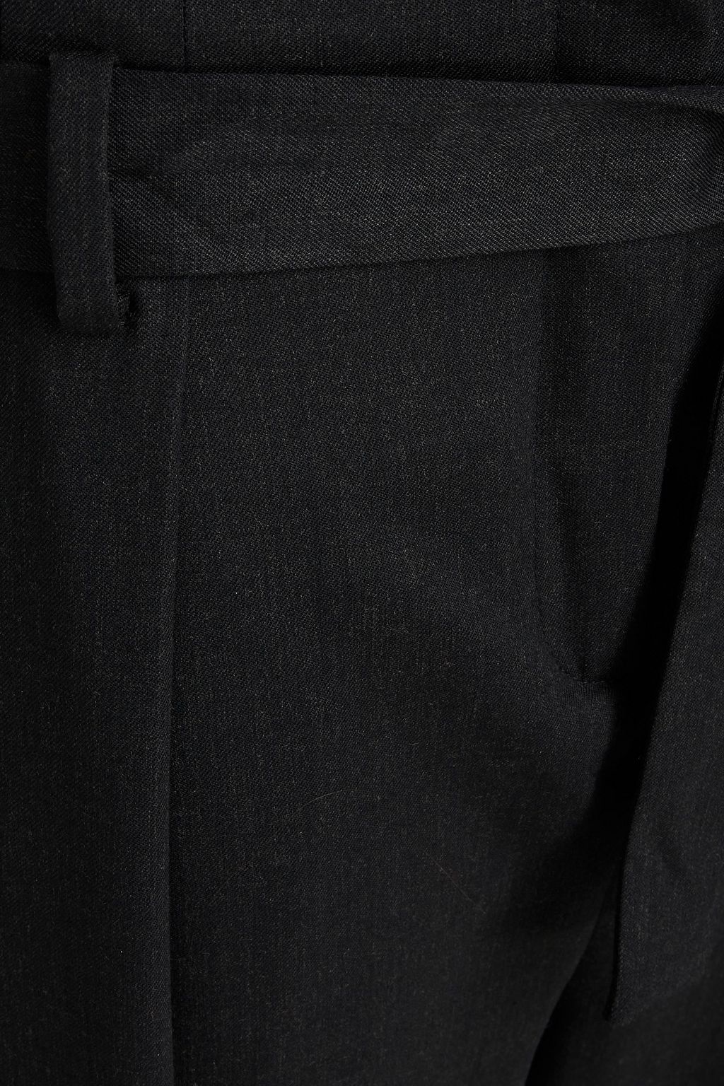 BA&SH Filou belted pleated twill tapered pants