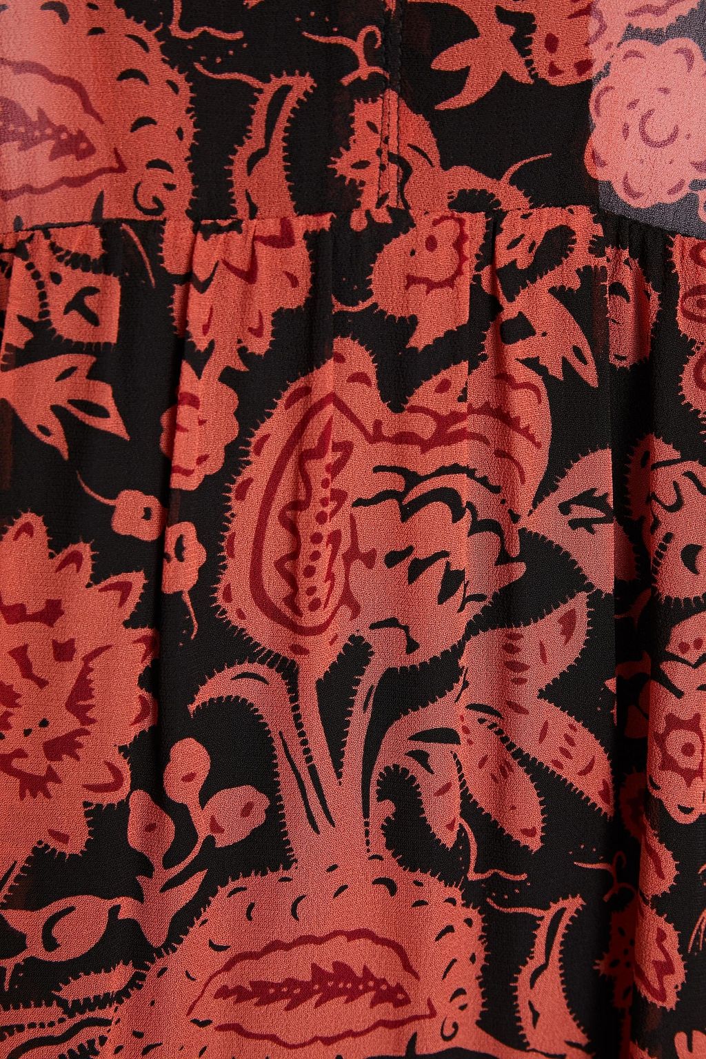 BA&SH Azur floral-print crepe mini dress
