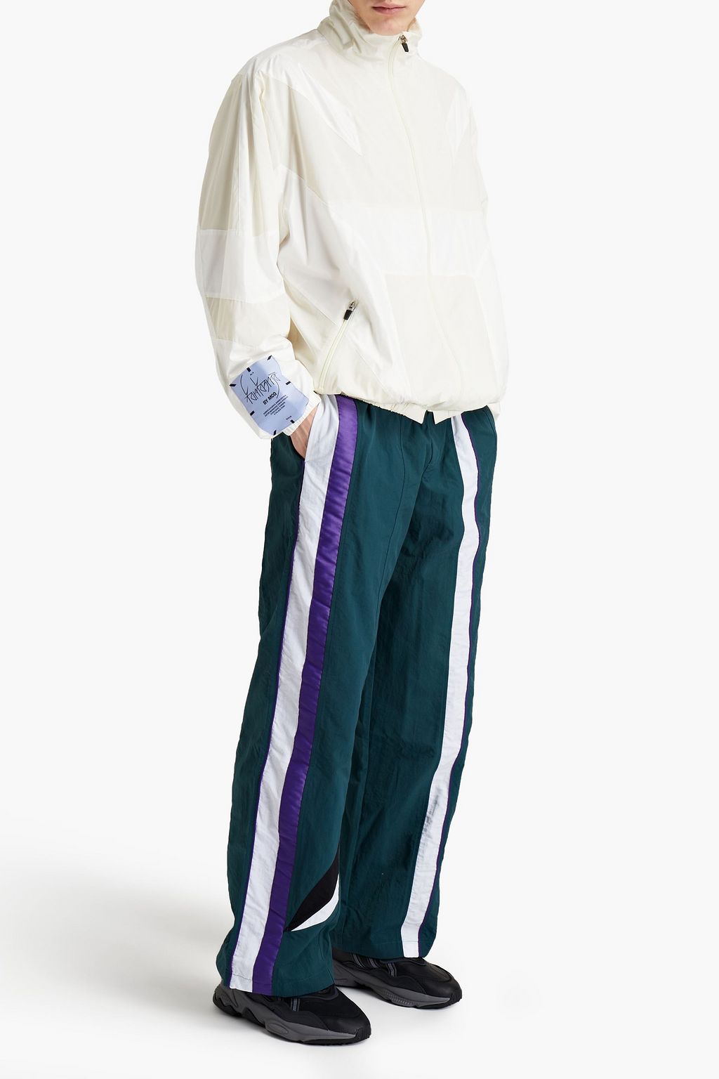 MCQ ALEXANDER MCQUEEN Striped shell track pants