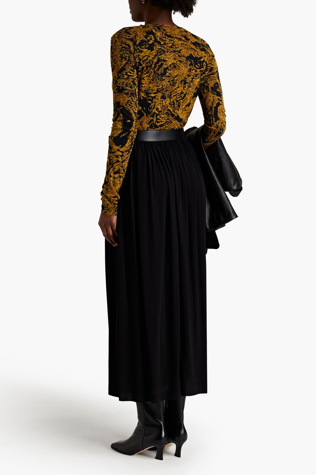 PROENZA SCHOULER Printed slub cotton-jersey top