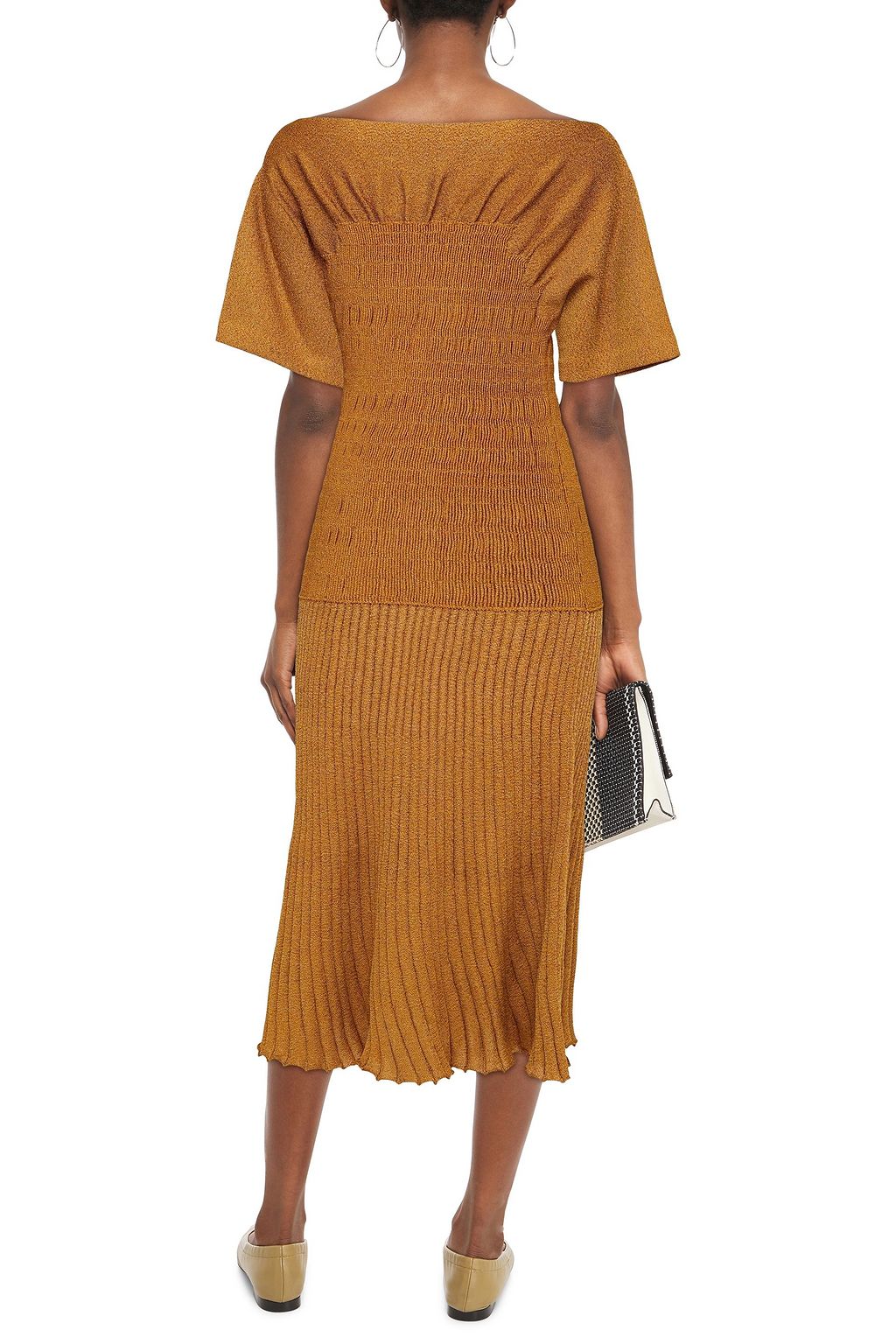 PROENZA SCHOULER Midikleid aus geripptem Stretch-Strick