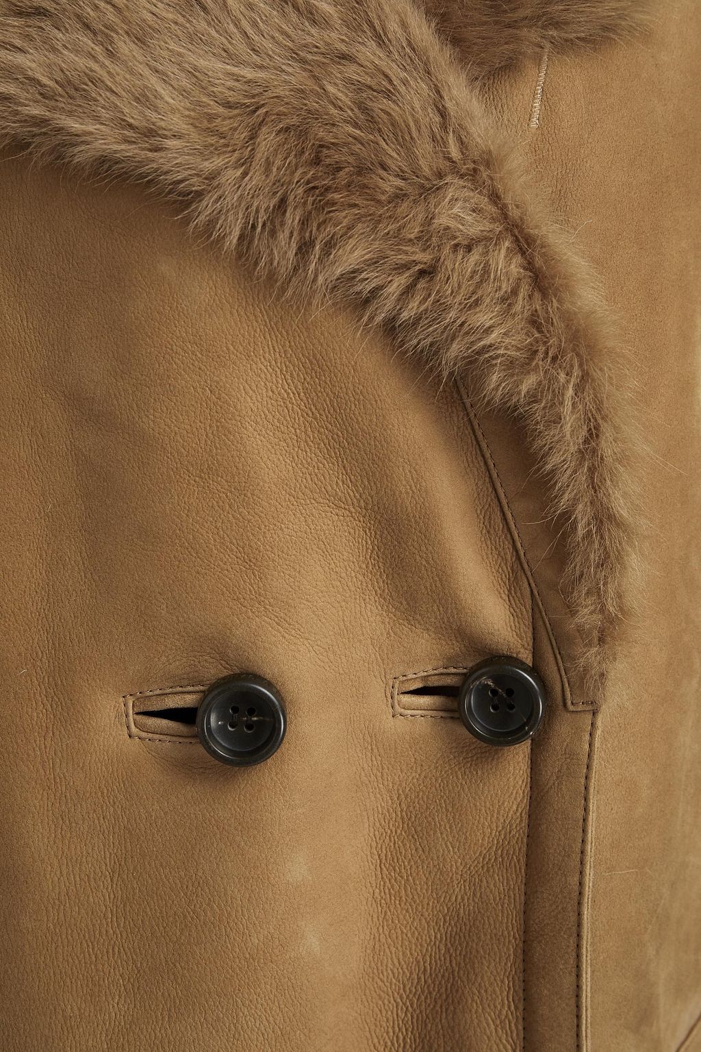 YVES SALOMON Double-breasted shearling coat