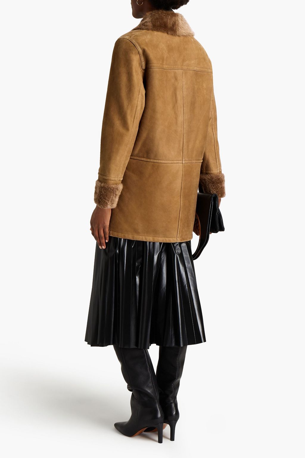 YVES SALOMON Double-breasted shearling coat