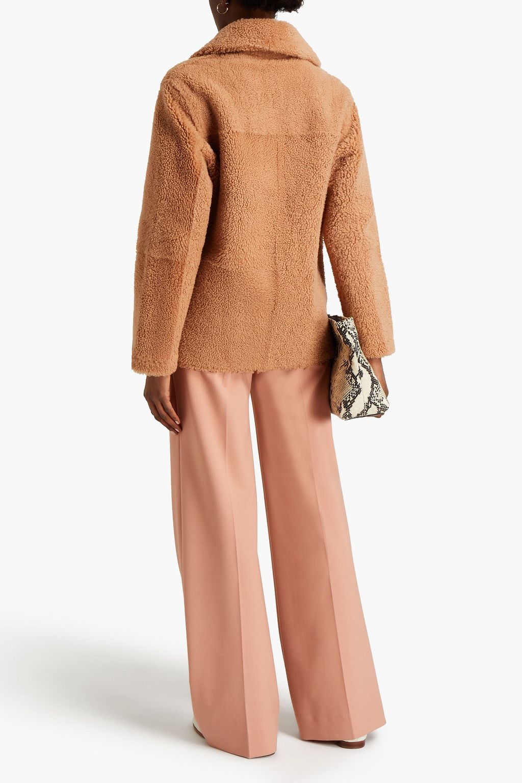 YVES SALOMON Double-breasted shearling coat