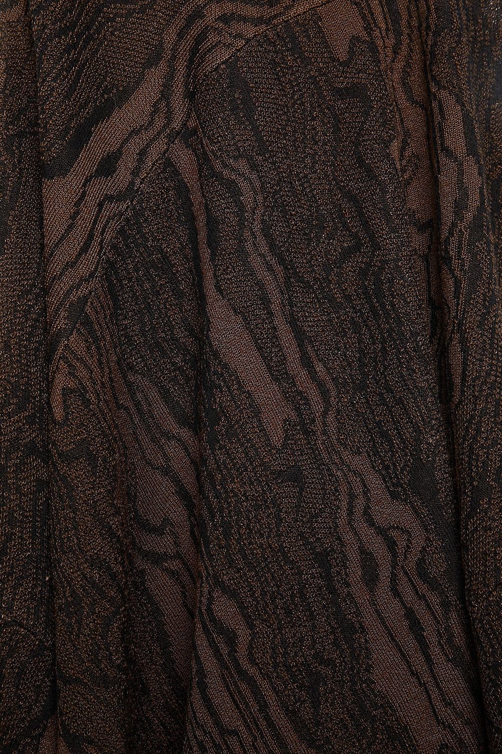 PROENZA SCHOULER Asymmetric jacquard-knit wool-blend midi dress
