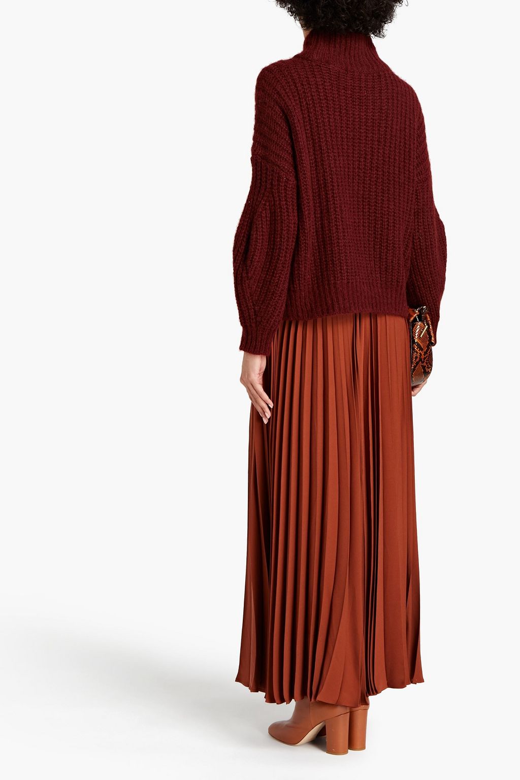 BA&SH Oversized ribbed-knit turtleneck sweater
