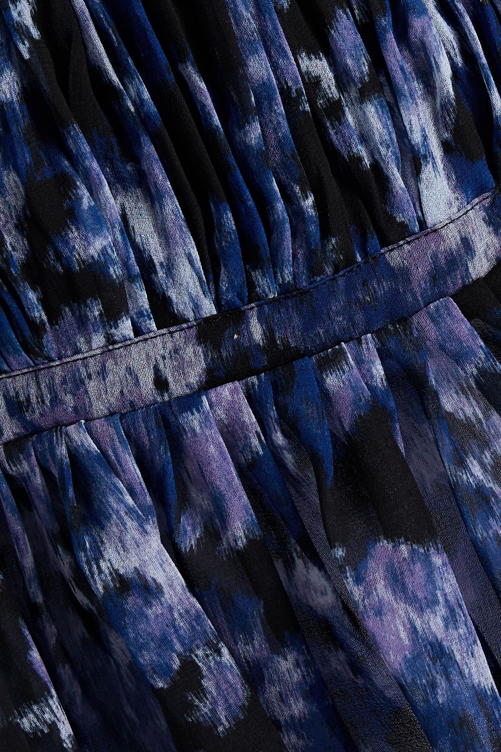 ALTUZARRA Therese gathered printed georgette blouse